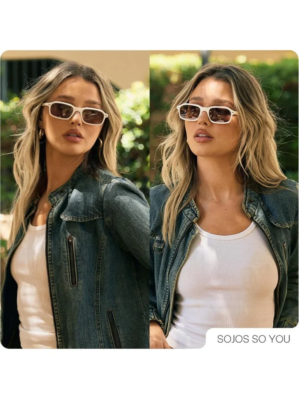 Classic Rectangle Polarized Sunglasses | UV400 Acetate Frame | Unisex Daily Wear